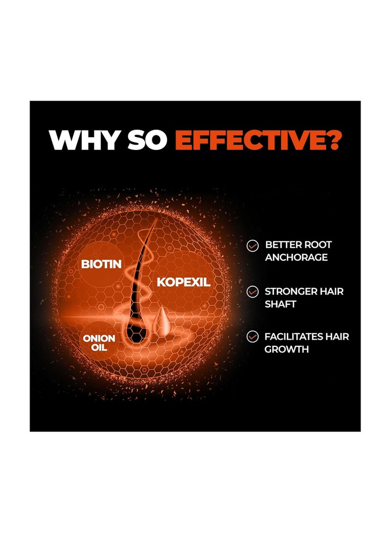 Beardo Hair Growth Vitalizer Shampoo, 200 ml | Shampoo for Men | Promotes Hair Growth | Sulphate and Paraben Free Shampoo | With Onion Oil & Biotin - Image 2