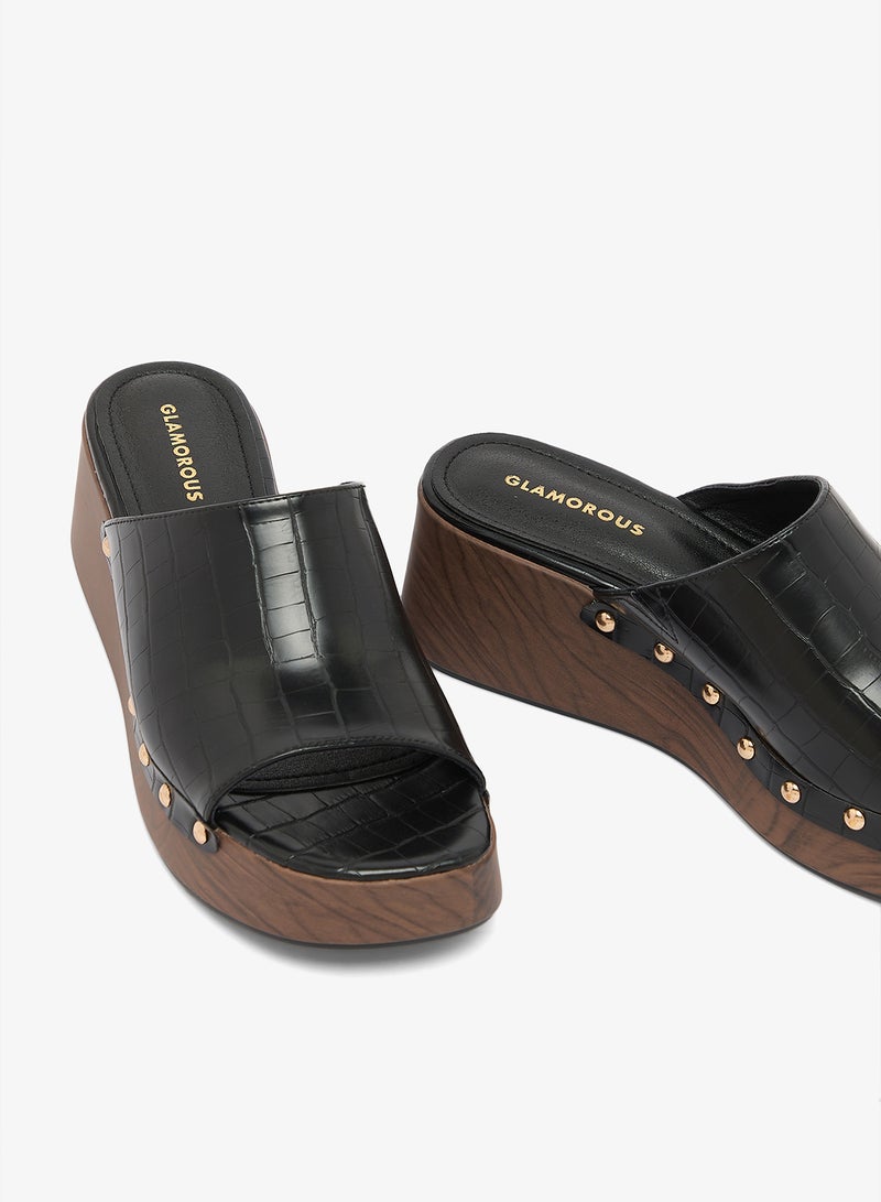GLAMOROUS Casual Wedge Sandals - Image 4