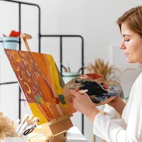 ESRICH Canvases for Painting 8x10 Inch, 42 Pack Blank Painting Canvas Boards for Painting Supplies-Cotton Canvas Panels Acid-Free Primed for Oil Paint,Watercolor, Acrylic Paint, Gouache and Tempera. - Image 5