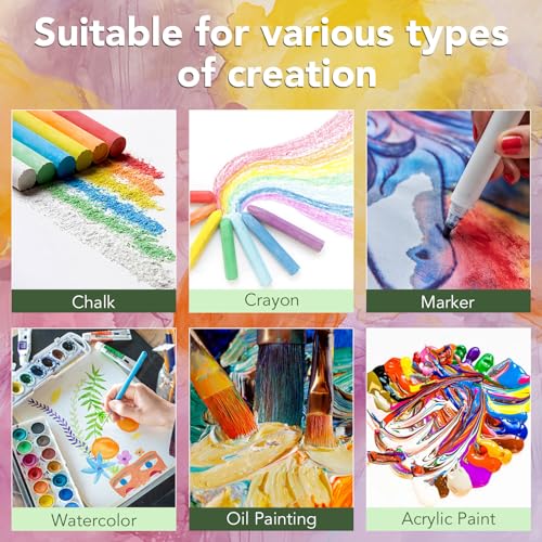 ESRICH Canvases for Painting 8x10 Inch, 42 Pack Blank Painting Canvas Boards for Painting Supplies-Cotton Canvas Panels Acid-Free Primed for Oil Paint,Watercolor, Acrylic Paint, Gouache and Tempera. - Image 4