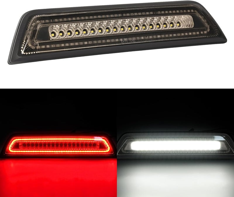 BORDAN LED Third 3rd Brake Light Fit for 2016 2017 2018 2019 2022 2021 2022 2023 Tacoma Limited SR SR5 TRD Off-Road Pro Sport, Rear Cab Cargo Lamp Red High Mount Brake Light Smoky Lens (For Double Cab only) - Image 1