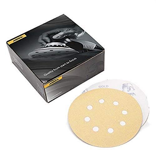 Mirka 23-320-220 Bulldog Gold 5-Inch 8-hole PSA Vacuum Disc 220 Grit - Image 1