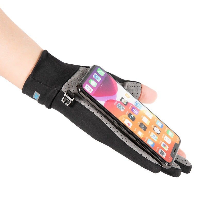 Sports Gloves With Air Cushion Anti Slip Wear Resistant Protection For Fitness Cycling And Outdoor Activities - Image 3