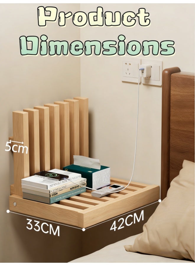 Wall-Mounted Foldable Chair, Solid Wood Folding Bench Seat for Bathroom, Shower, Entryway, and Poolside, Space-Saving, Compact Folding Bench, Perfect for Elderly and Mobility Assistance (ZX2076-wood) - Image 3