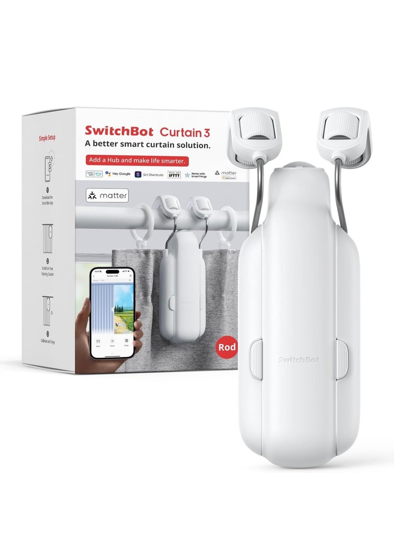SwitchBot Curtain Smart Electric Motor - Wireless App or Automate Timer Control  - Image 1