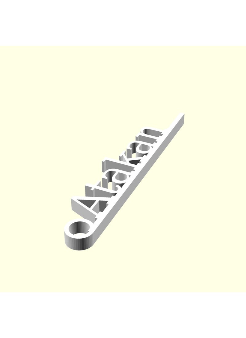 Epm3d Ee DD Atakan Personalized Production Chainless Keychain Gift for Lover and Spouse Tag Hanger Made of Organic Plastic  - Image 2