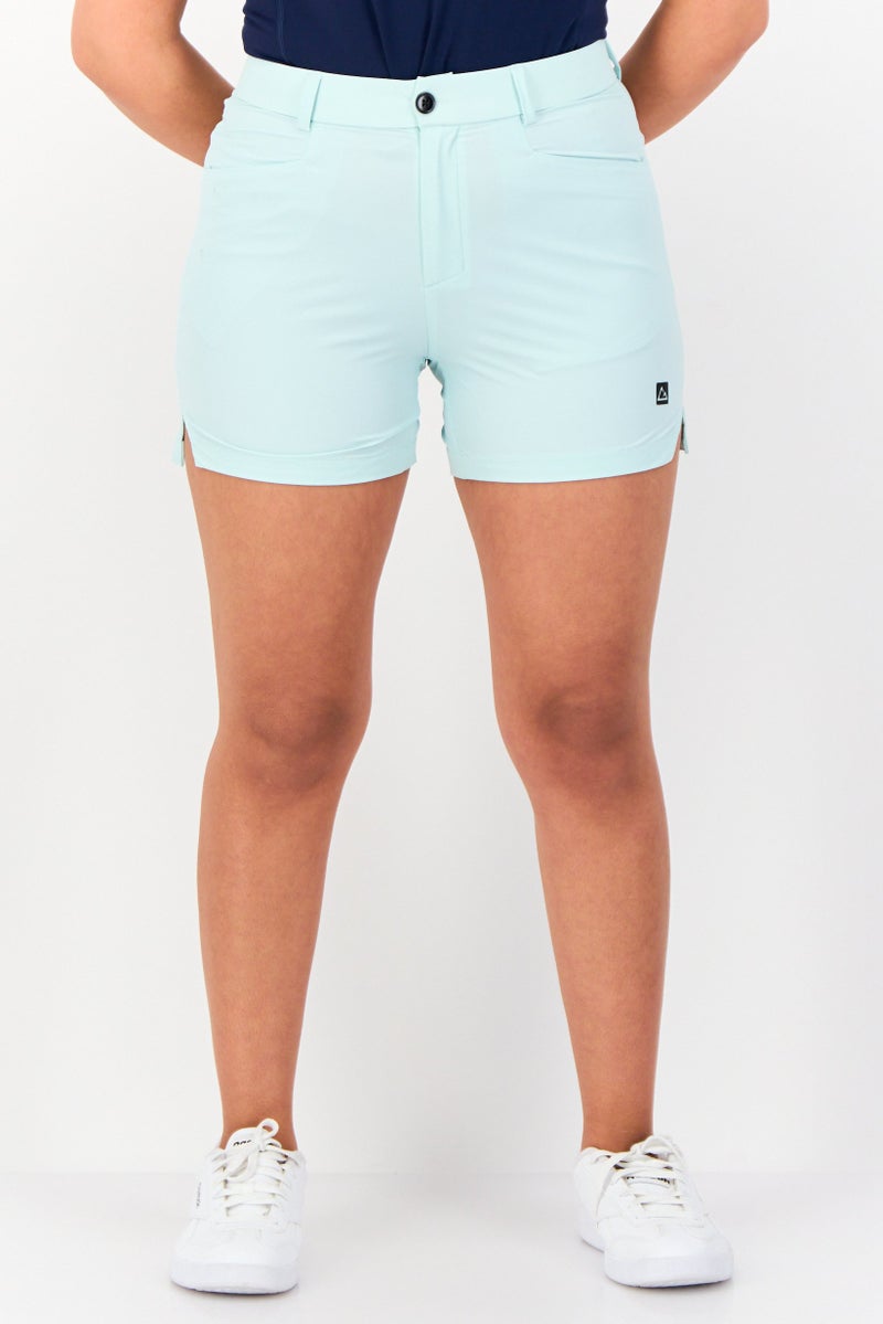 GIORDANO شورتات تشينو ج موشن للنساء، أخضر نعناعي - Image 1