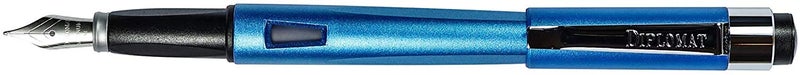 Diplomat Magnum Fountain Pen in Stainless Steel Aegean Blue Resistant and Elegant 2 Years Warranty - Image 2