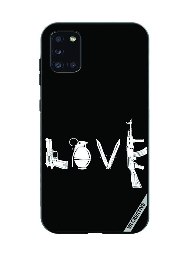 VR CREATIVE Protective Case Cover For Samsung Galaxy A31 Pubg Love Design Multicolour - Image 1