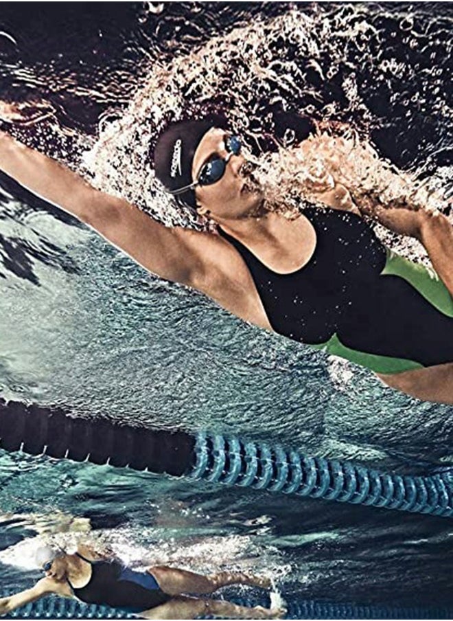 GROIC 5 Pieces Adjustable Swimming Goggles Sets Anti-Leak, Anti-Fog,with Swimming Cap,Nose Clip Ear Plugs,Waterproof Bag Case , Suitable for Adult Men ,Women ,Teenagers,Beginners, Professionals  - Image 3