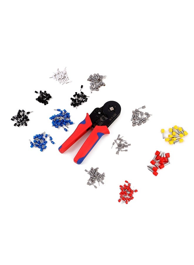 لوازم طقم كماشة لنزع الأسلاك - أداة كبس أطراف الأسلاك قابلة للتعديل ذاتيًا لمقاسات AWG 23-7 مع نهايات وأسلاك معدنية، وموصلات كبس، وأطراف توصيل للأسلاك لأعمال الكهرباء والأشغال اليدوية - 0.25-10 ملم² - Image 1