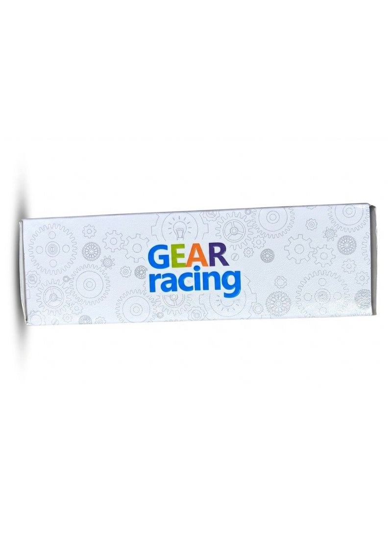 Gear Racing Dazzle Stage Project Light Car - Transparent Toy with 3D Lighting, Music, and Rotating Gears for Kids - Image 2
