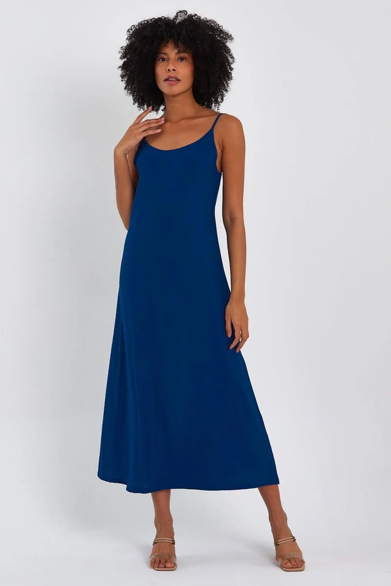 الكسندر جاردي Alexandergardı Thin Strap Long Dress (B23-0052 02)