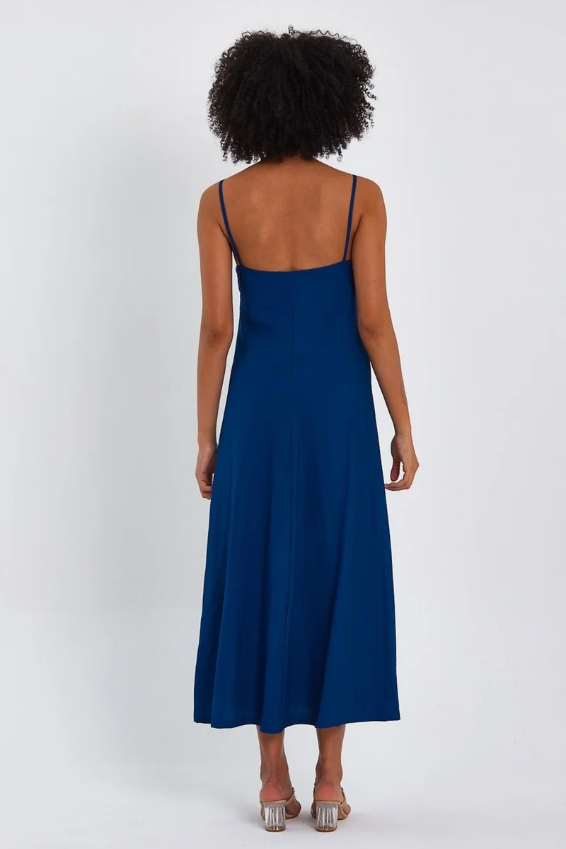 الكسندر جاردي Alexandergardı Thin Strap Long Dress (B23-0052 02)