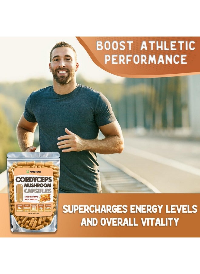 XPRS Nutra Cordyceps Mushroom Powder Capsules - 180 Count (90 Day Supply) - Premium Cordyceps Mushroom Capsules Made from Real Mushrooms (Cordyceps Sinensis) for Stamina and Performance - Image 4