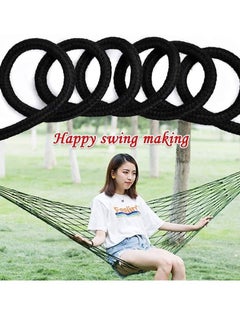 Bukela 2 Roll 10M Soft Cotton Rope, Natural Durable Long Cotton Rope for Crafts Wall Hangings Plant Hangers Knotting (Black)  - Image 5