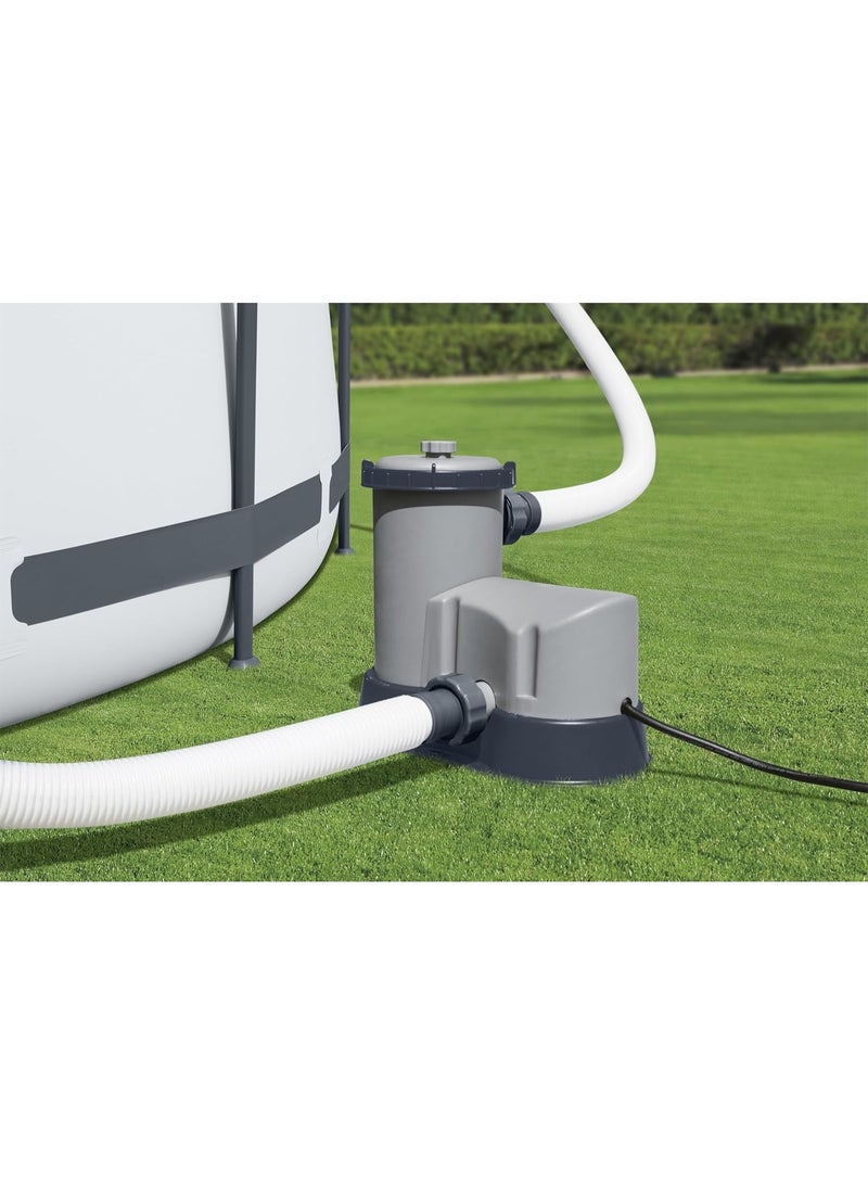 Bestway 1500 Gallon Pool Filter Pump for Children's and Adults' Swimming Pools with Built-in Filtration System to Keep Your Pool Clean - Essential Accessory for Water Play and Garden Pool Filtration Supplies 58389 - Image 4