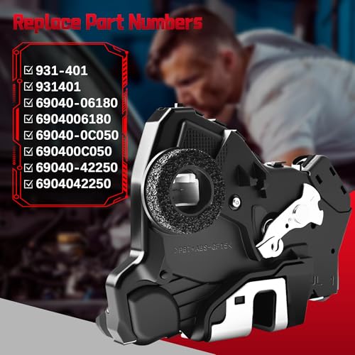 FAERSI 931-401 Door Lock Actuator Motor Front Left Driver Side Replacement for Toyota 4Runner Camry Tundra Sequoia Lexus ES350 GS350 LS460 RX450h Scion tC xB xD Replaces 69040-0C050, 69040-06180 - Image 5