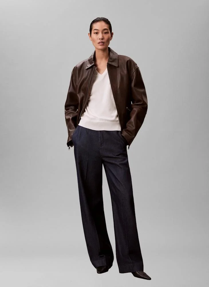 CALVIN KLEIN Casual Wide Leg Jeans