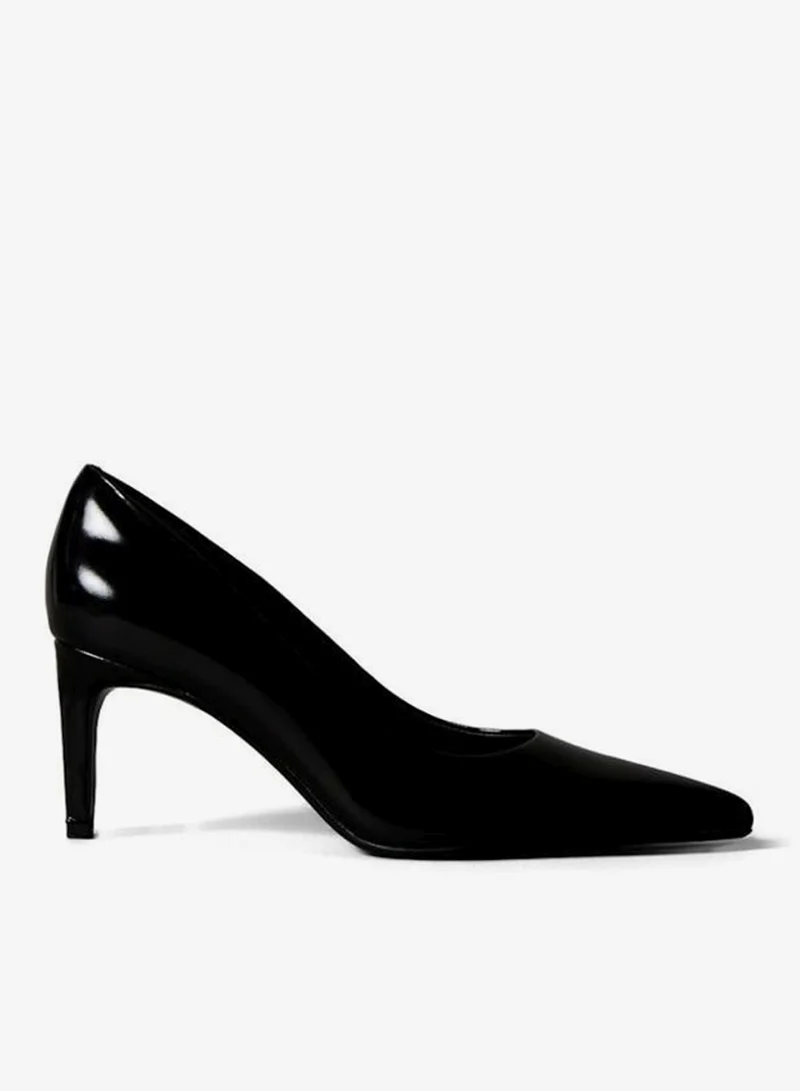 Leather Cushioned Stiletto Pumps