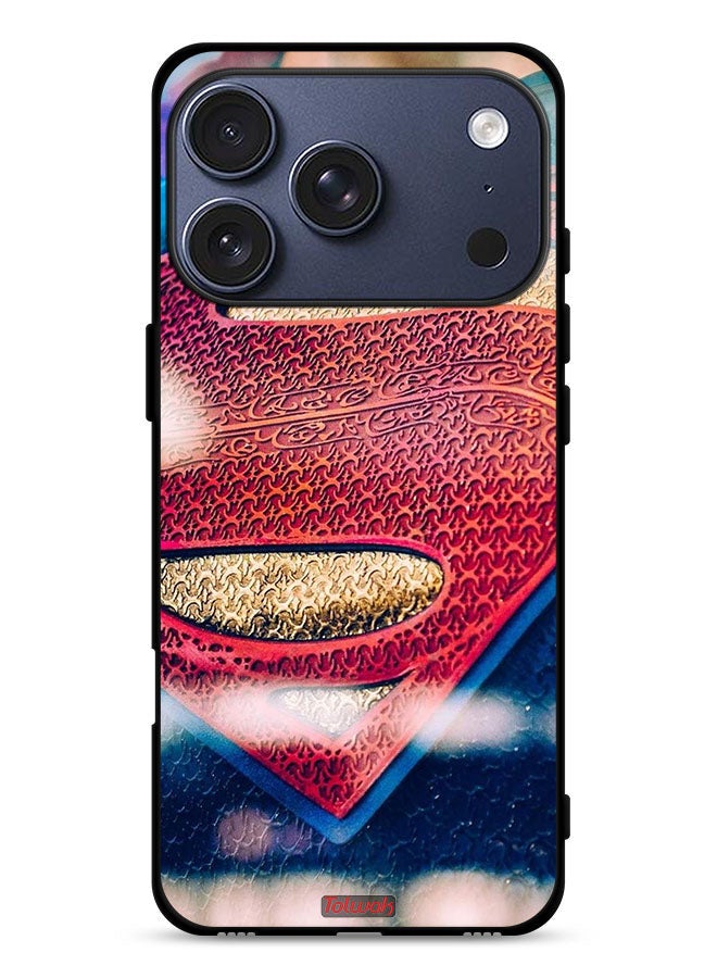 Tolwak Apple iPhone 17 Pro Protective Case Cover Superman Logo - Image 1
