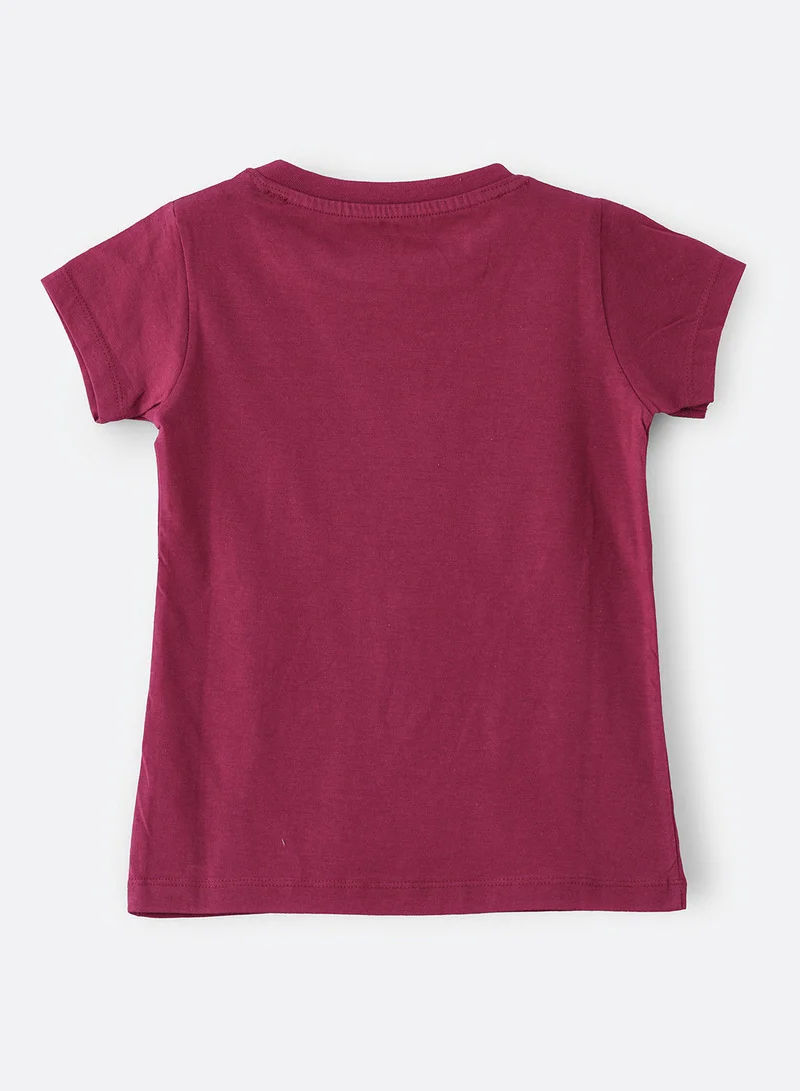 Jelliene Basic round neck graphic t-shirt