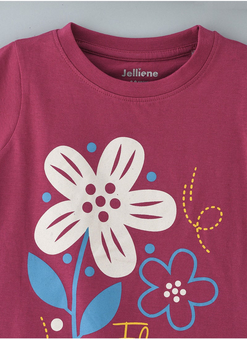 Jelliene - Basic round neck graphic t-shirt - Image 1