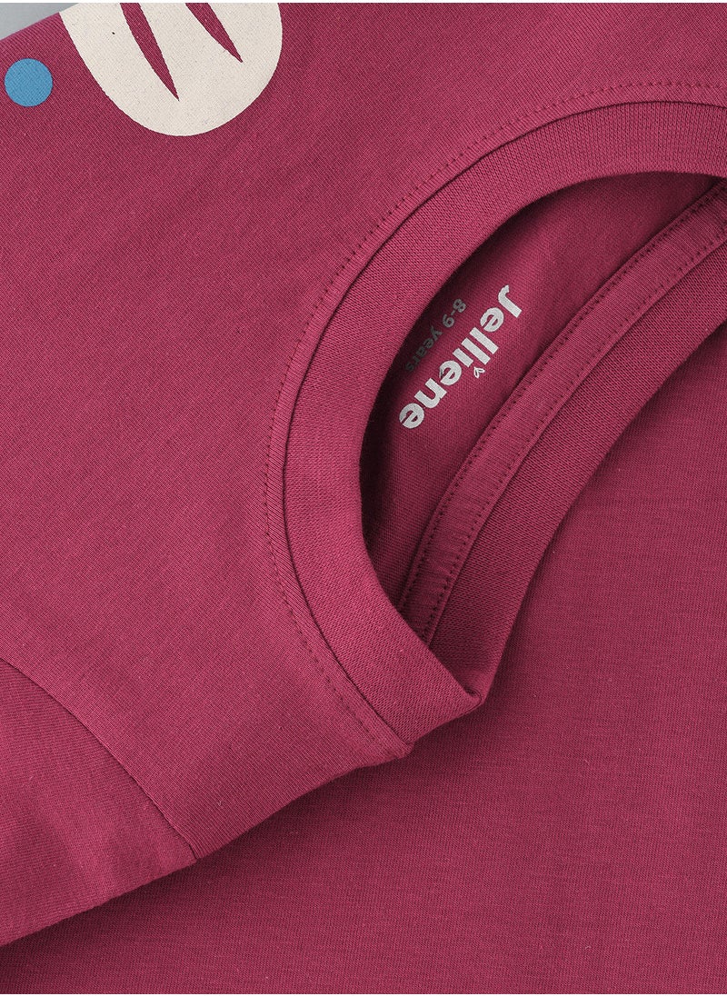 Jelliene - Basic round neck graphic t-shirt - Image 1