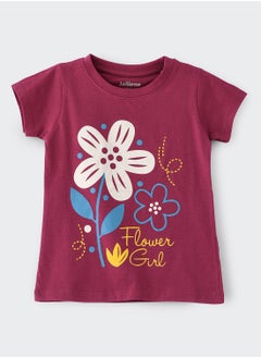 Basic round neck graphic t-shirt