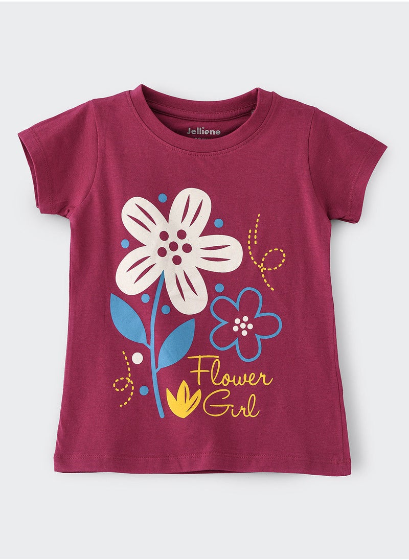 Jelliene - Basic round neck graphic t-shirt - Image 1