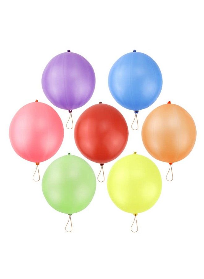 RUBFAC 80 Punch Balloons Punching Balloon Heavy Duty Party Favors For Kids Bounce Balloons With Rubber Band Handle For Birthday Party - Image 4