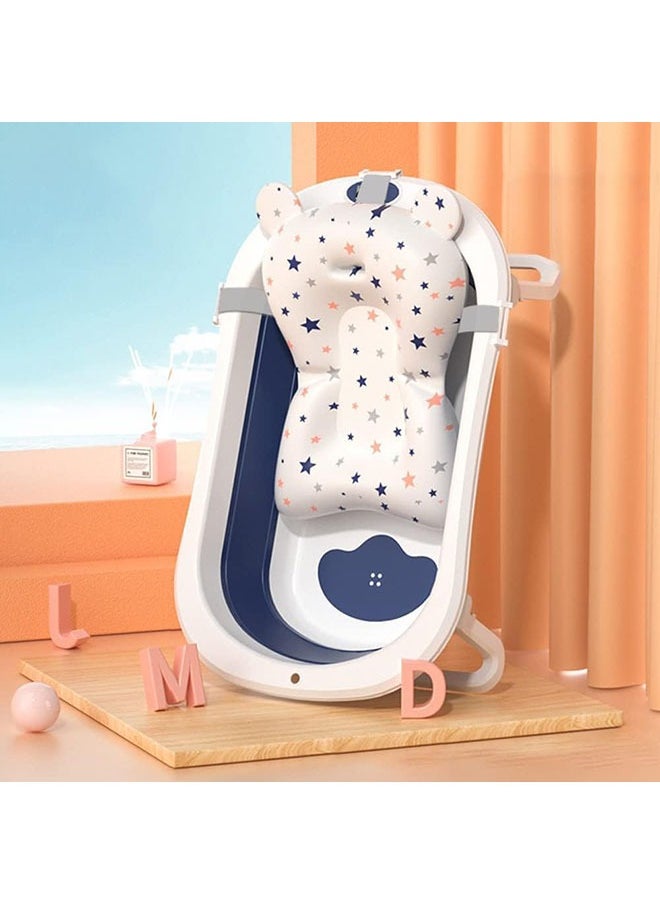 Arabest - Bath Tub Foldable Bathtub,Collapsible Bath Tub,Portable Safe Shower Basin for Newborn,Toddler,Infant (Blue) - Image 1