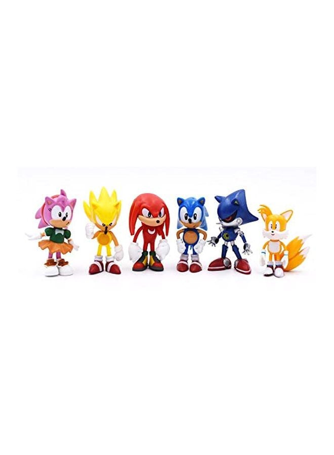6-Piece Sonic Inspired Action Figure Collection 6cm - Image 2