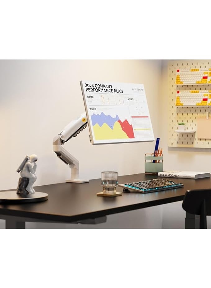 NB NORTH BAYOU North Bayou NB F80 Adjustable Monitor Stand with Shock Absorber – Fits 17"-30" Screens, Supports 2-9kg – 2024 Version - Image 5