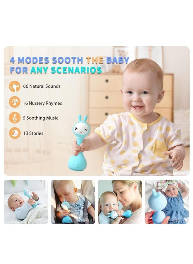 alilo Smart Bunny Baby Rattle Musical Light Up Toys, Infants Newborns Baby Toys 0-3-6-12-18-24 Months,1 Year Old Baby Gifts, 4 Music Modes and Color Recognition Function with 9 Color Card - Image 4