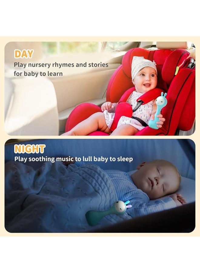 alilo Smart Bunny Baby Rattle Musical Light Up Toys, Infants Newborns Baby Toys 0-3-6-12-18-24 Months,1 Year Old Baby Gifts, 4 Music Modes and Color Recognition Function with 9 Color Card - Image 5