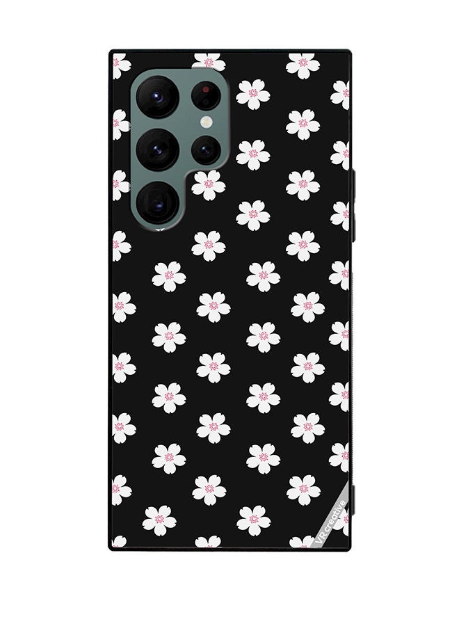VR CREATIVE Protective Case Cover For Samsung Galaxy S22 Ultra 5G Flower Design Multicolour - Image 1