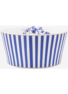 Pip Studio Royal Stripes Blue Porcelain Bowl 12 cm  - Image 1