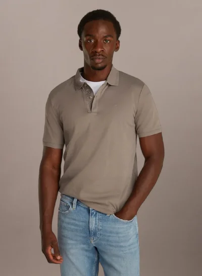 CALVIN KLEIN Textured Polo Shirt