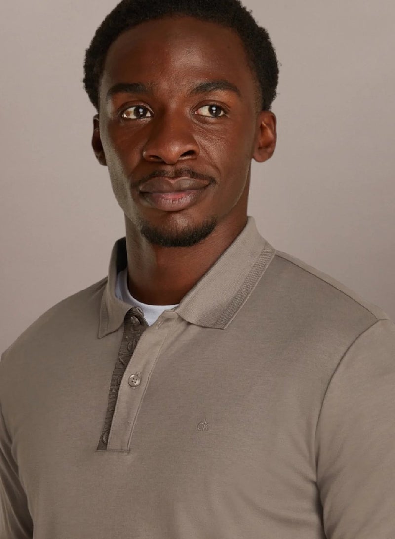 كالفن كلاين بولو شيرت بملمس بارز - Image 3