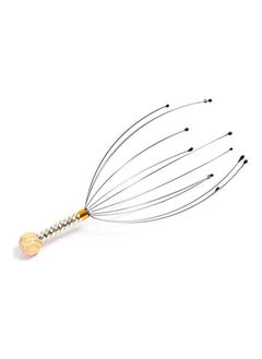 DubaiGallery Head Scalp Massagers, 12 Fingers Head Massage Hand-held, Head Massager Scalp Scratcher for Deep Relaxation, Stress Relief and Hair Stimulation SS handle  - Image 1