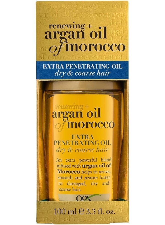 Ogx Argan Oil Of Morocco Extra Penetrating Oil For Dry & Coarse Hair, 100Ml - Image 1
