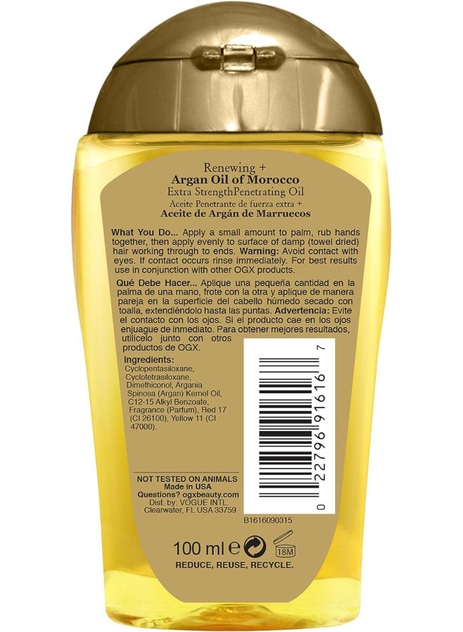 Ogx Argan Oil Of Morocco Extra Penetrating Oil For Dry & Coarse Hair, 100Ml - Image 3