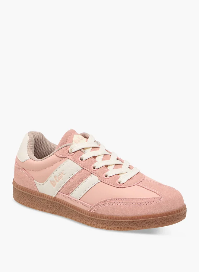 Lee Cooper Girls Panelled Lace-Up Sneakers
