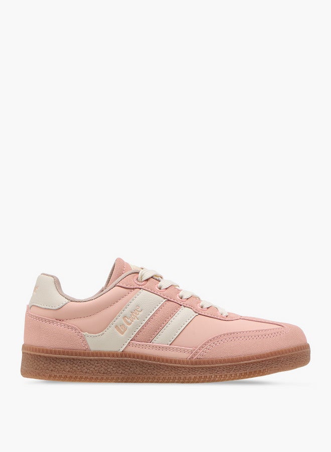 Lee Cooper Girls Panelled Lace-Up Sneakers  - Image 3