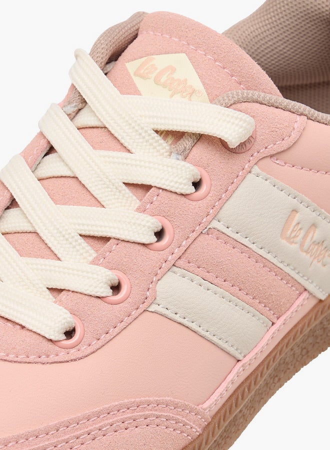 Lee Cooper Girls Panelled Lace-Up Sneakers  - Image 4