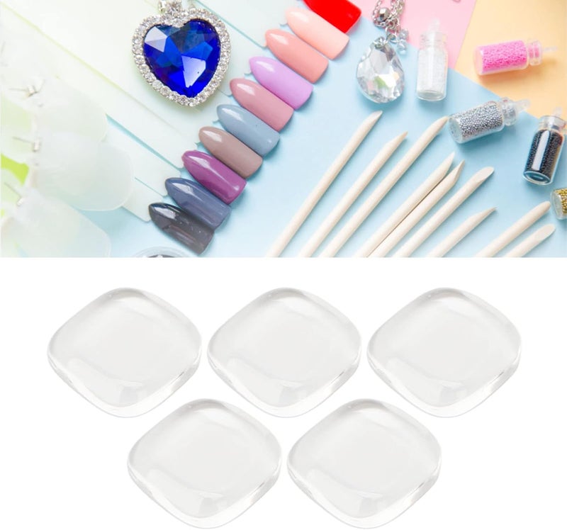 50pcs Nail Color Card, Nail Polish Color Display Card with Clear and Safe Glass Square Tip, for Beauty Salon Nail Studio - Image 2