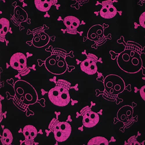 All Best Thing Skull Bohemian Boho Hobo Hippie Gothic Crossbody Bag Purse 33" Black (SmileBlackBrightPink) - Image 2
