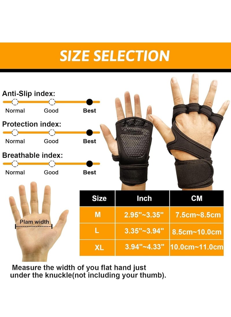 Arabest Gym Workout Gloves Cross Training Weight Lifting Gloves with Built in Wrist Wrap Support for Men and Women, Non Slip Silicone Padding, Palm Protection & Wrist Protection  - Image 5