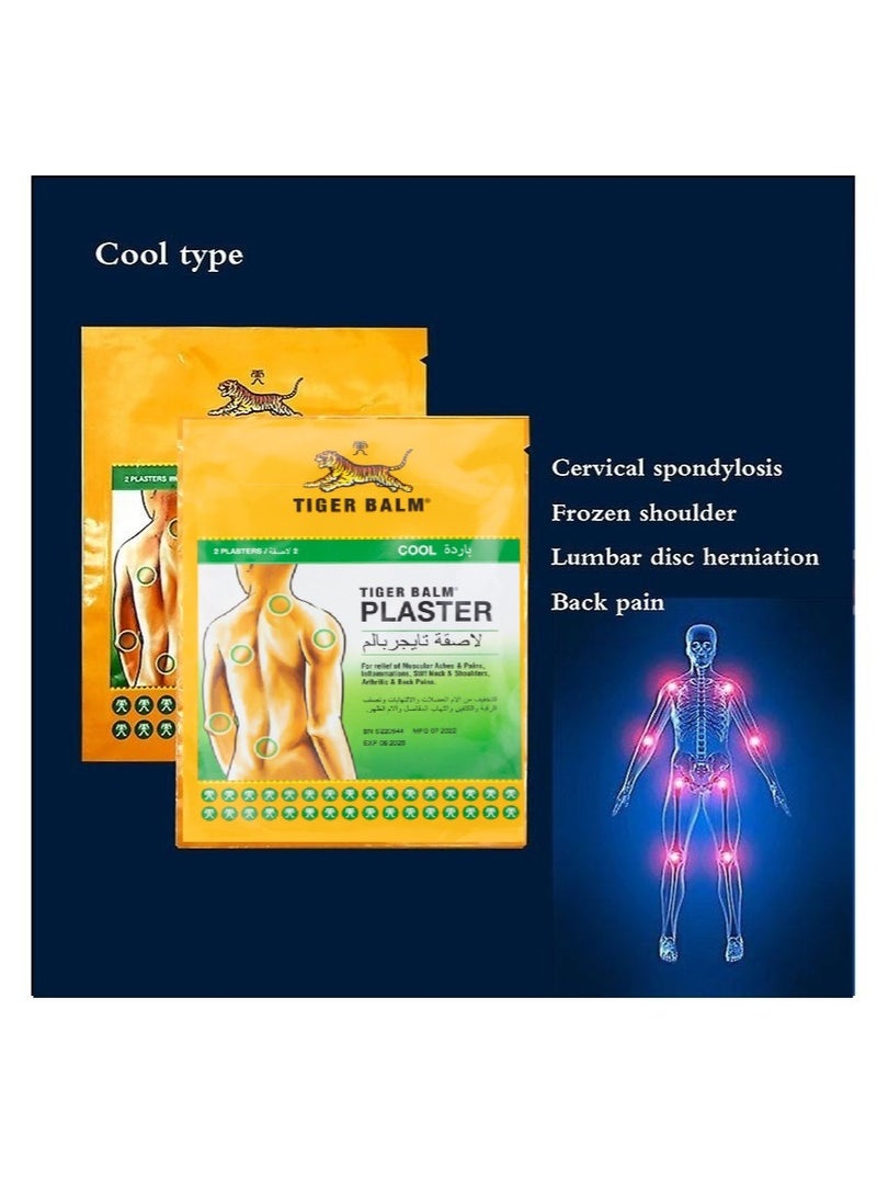 Tiger Balm - Pack of 3 Cool Pain Relief Medicated Cool Patches - (Each Pack Contains 2 Plaster) - Image 1